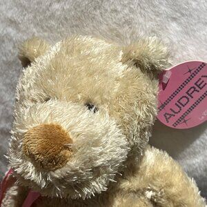 Vintage 2004 La SENZA "Audrey" 13" Plush Stuffed Soft Teddy Bear, Annual Bear